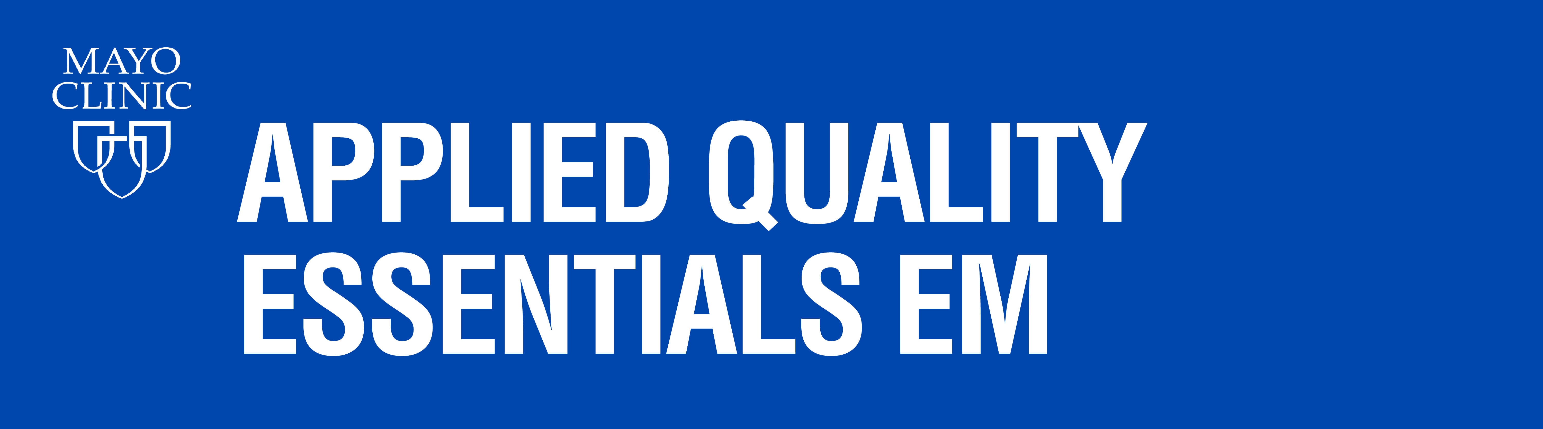Applied Quality Essentials EM